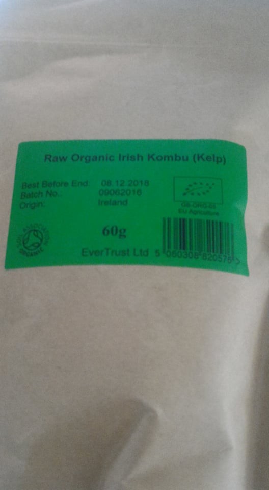 Alge Irish Kombu (kelp) Organic 60gr Ever Trust
