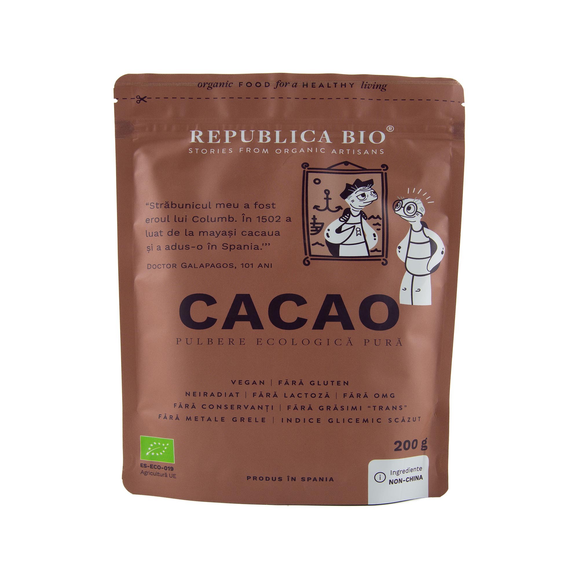 Cacao, Pulbere Ecologica Pura Republica Bio, 200 G