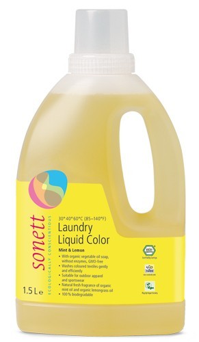 Detergent Ecologic Lichid Pt. Rufe Colorate Menta Si Lamaie