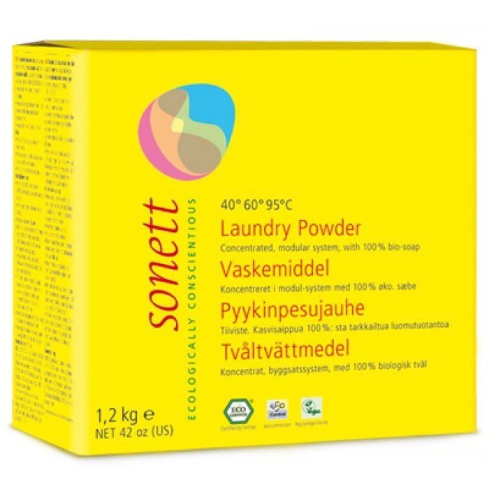 Detergent Ecologic Praf Pt. Rufe 1.2kg Sonett