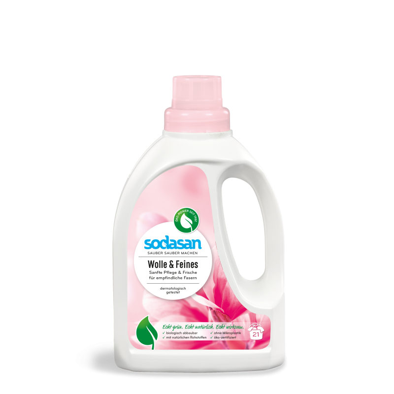 Detergent Bio Lichid Pentru Rufe Delicate, Lana Si Matase 750 ml Sodasan
