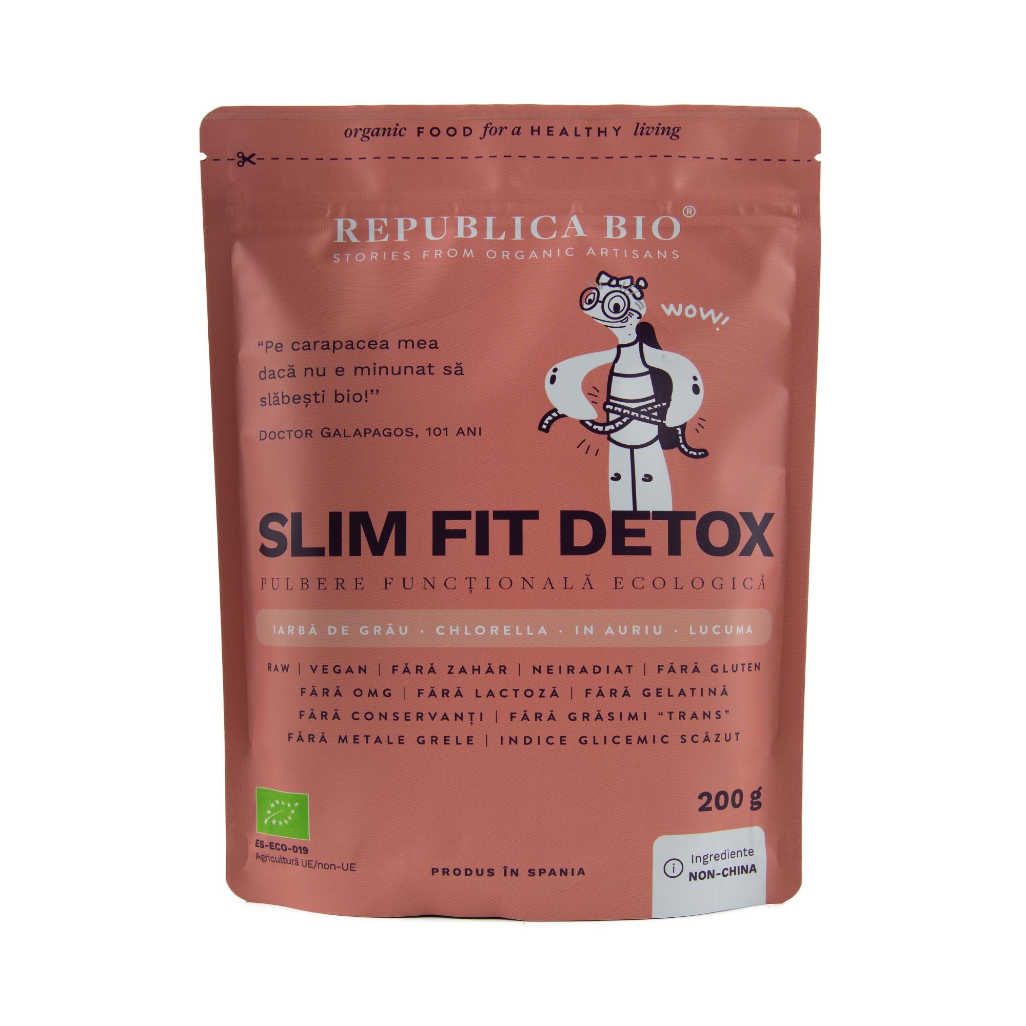 Slim Fit Detox, Pulbere Functionala Ecologica Republica Bio, 200 G